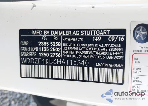 2017 Mercedes-Benz E 300 4Matic from USA, damaged, VIN WDDZF4KB6HA115340